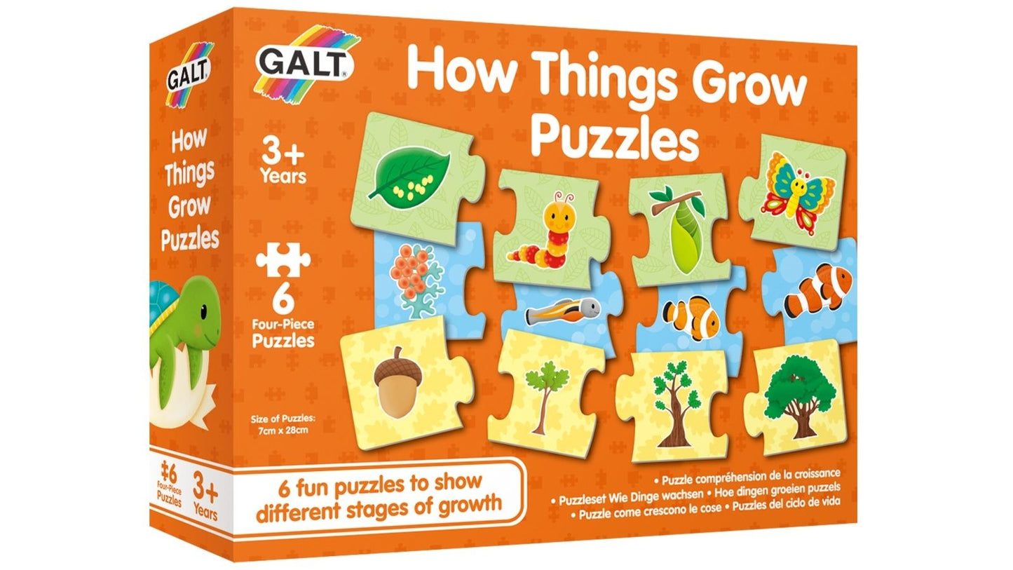 Galt Toys - How Things Grow Learning Puzzles - 6 x 4 Pieces