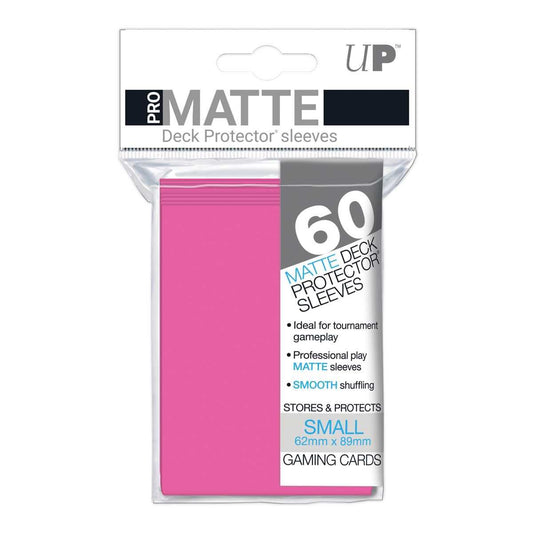 Ultra Pro Matte 60 Small Deck Protectors - Bright Pink
