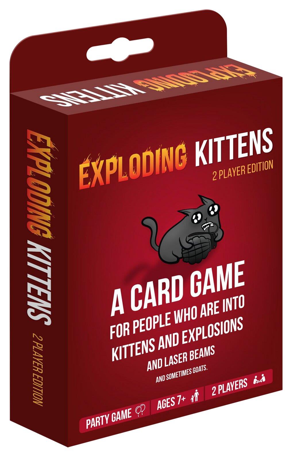 Exploding Kittens 2 Player Edition Card Game	