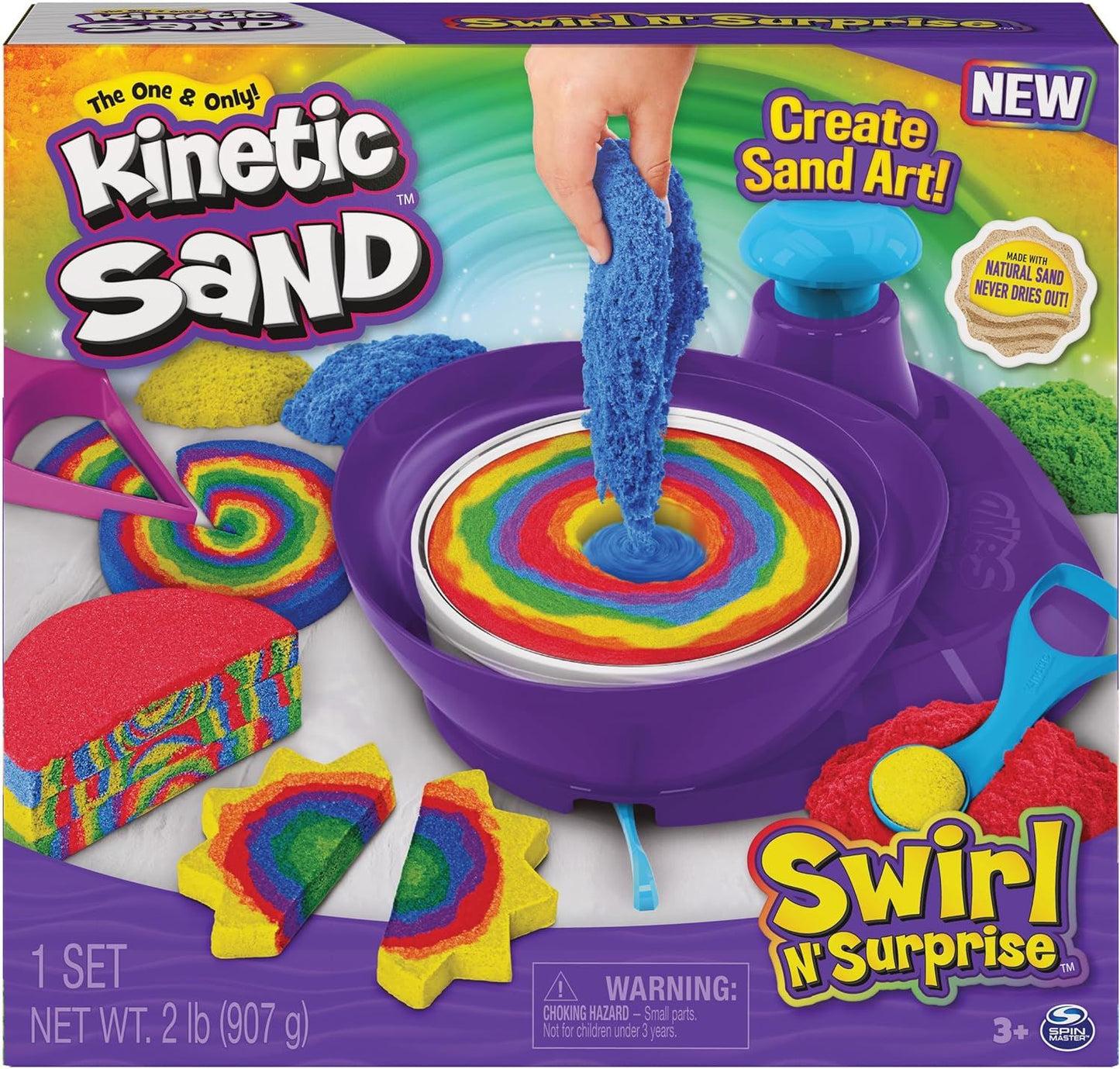Kinetic Sand Swirl N Surprise Playset