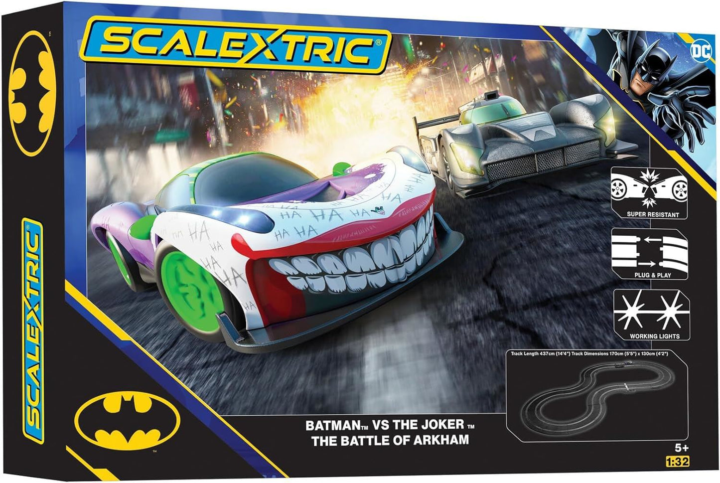 Scalextric Batman Vs The Joker - The Battle of Arkham