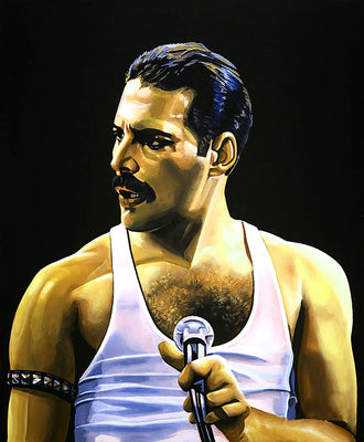 Freddie Mercury 45cm x 37.5cm Small Metal Sign