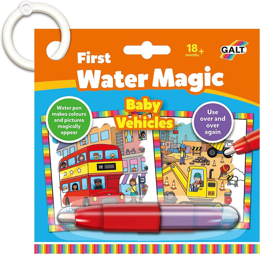 Galt Toys - First Water Magic: Baby Vehicles Colouring Book