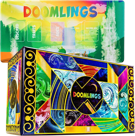 Doomlings Deluxe 5 expansions & Playmat Card Game