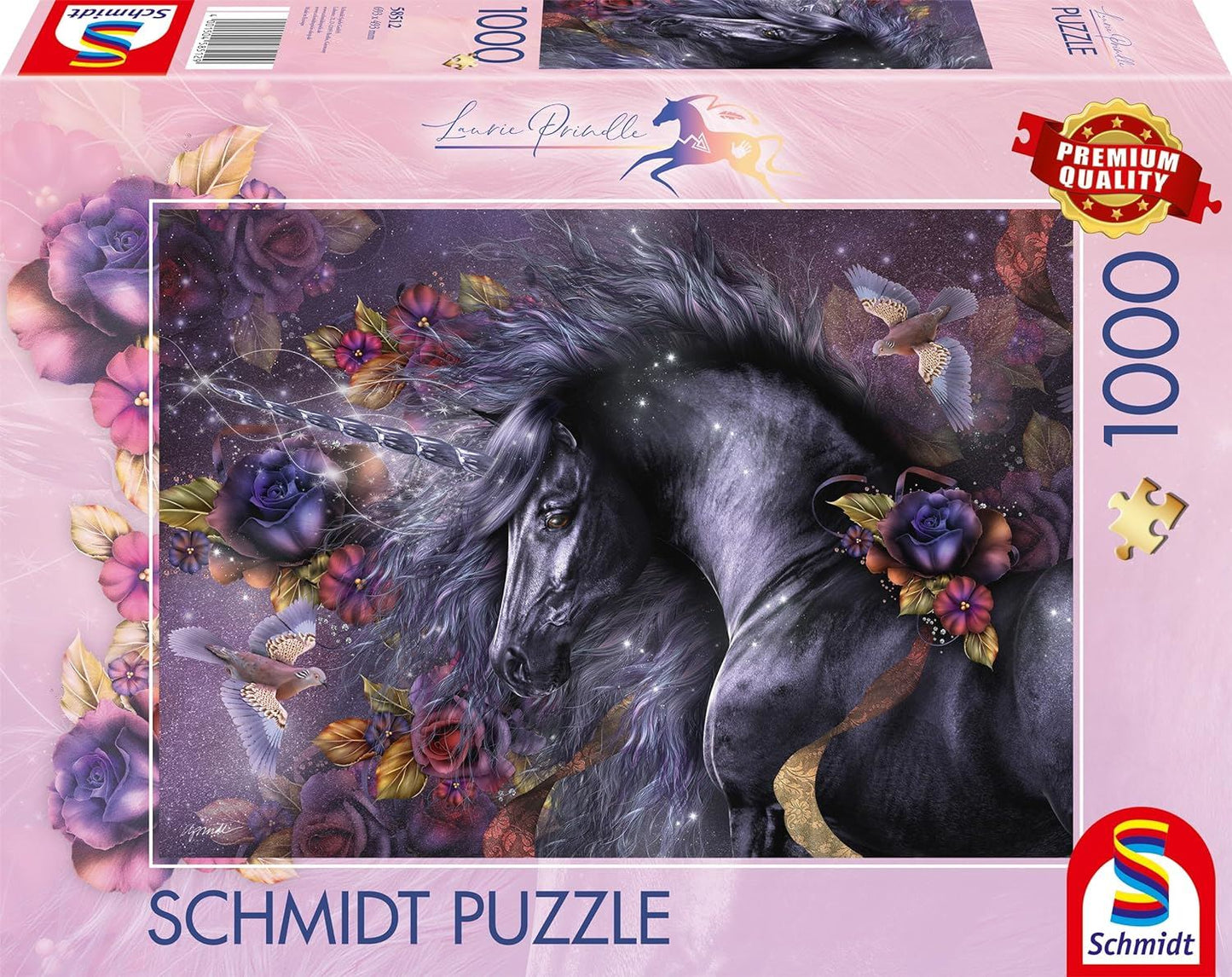 Schmidt Laurie Prindle: Blue Rose 1000 Piece Jigsaw Puzzle
