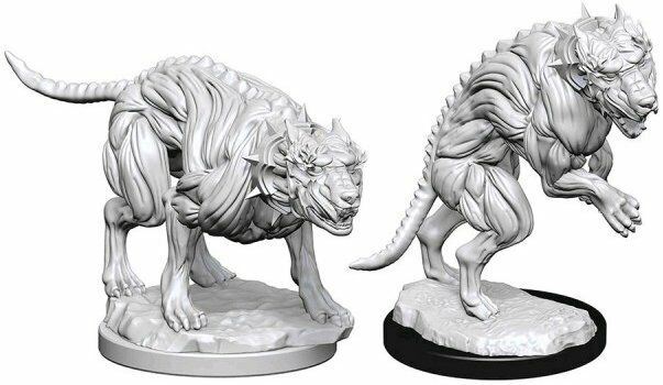 Pathfinder Deep Cuts Unpainted Miniatures (W1) 100DEEP Hell Hounds
