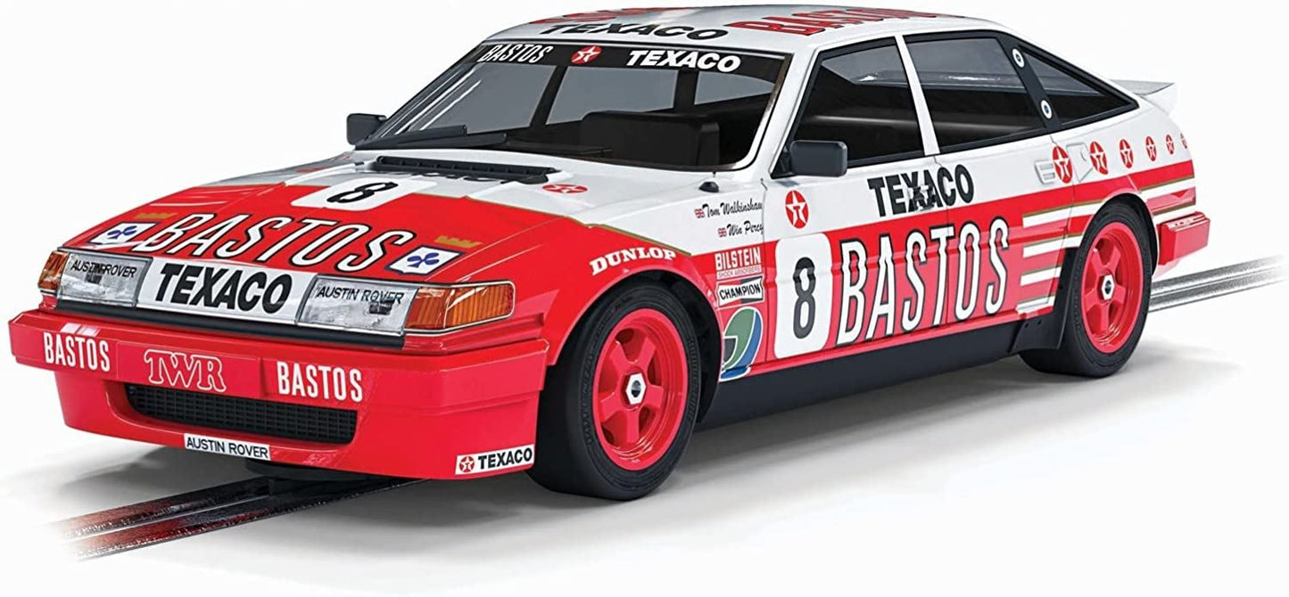 Scalextric Rover Vitesse 1986 Donington 500KMS Percy & Walkinshaw Classic Touring Slot Car (Red/White)
