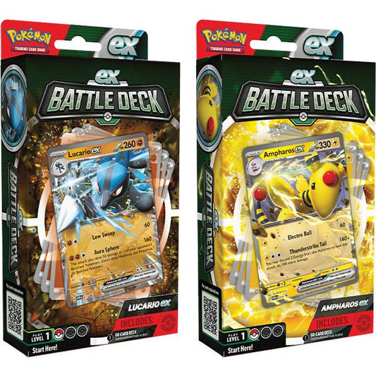 Pokemon TCG: Lucario / Ampharos ex Battle Deck - One At Random	