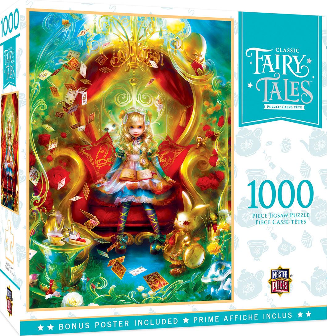 Masterpieces Puzzle Classic Fairy Tales Alice in Wonderland Tea Party Time Puzzle 1000 piece jigsaw puzzle