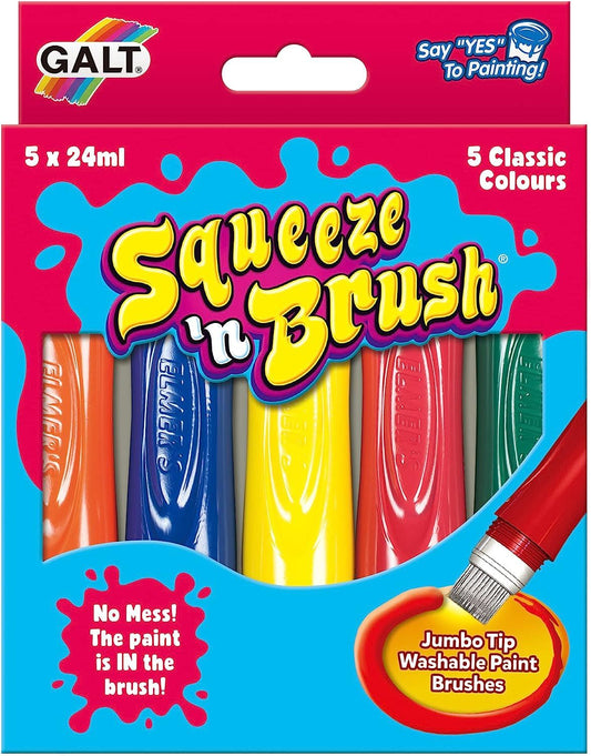 Galt Toys - Squeeze 'n Brush 5 Classic Colours Pens