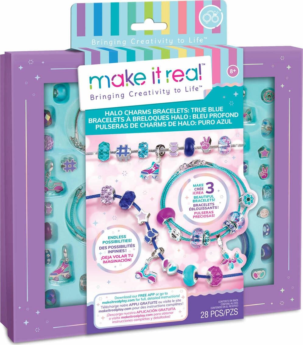 Make It Real Halo Charms Bracelets True Blue Activity Set