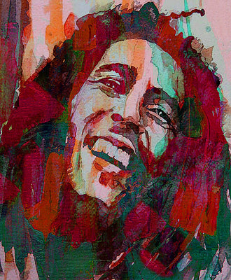 Bob Marley 45cm x 37.5cm Small Metal Sign