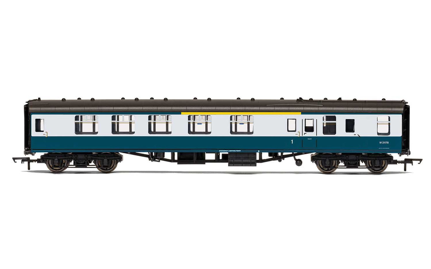 Hornby BR, Mk1 Brake Composite Corridor, W 21178 - Era 7 Model Train