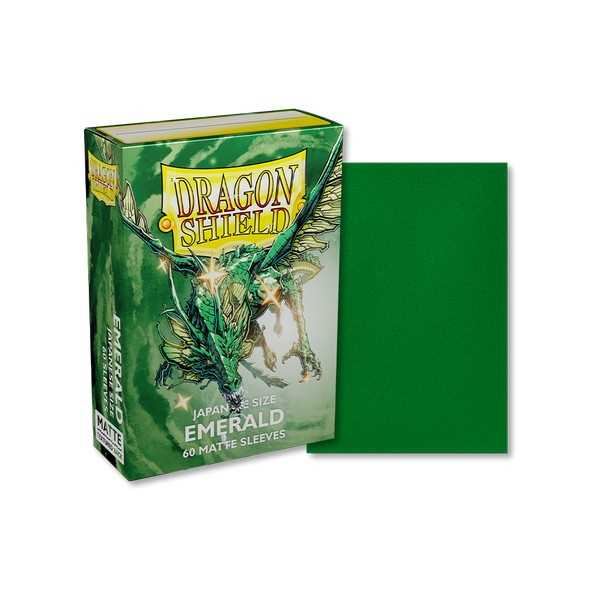 Dragon Shield Matte 60 Sleeves Japanese Size Emerald