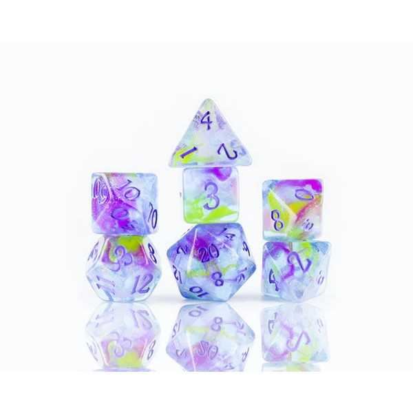 Watercolours Poly Set: Sirius Dice