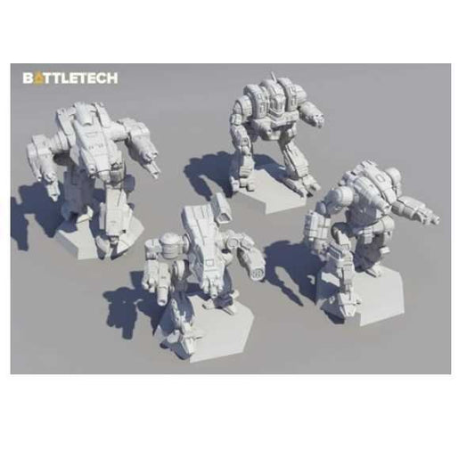 BattleTech Inner Sphere Heavy Battle Lance Minatures