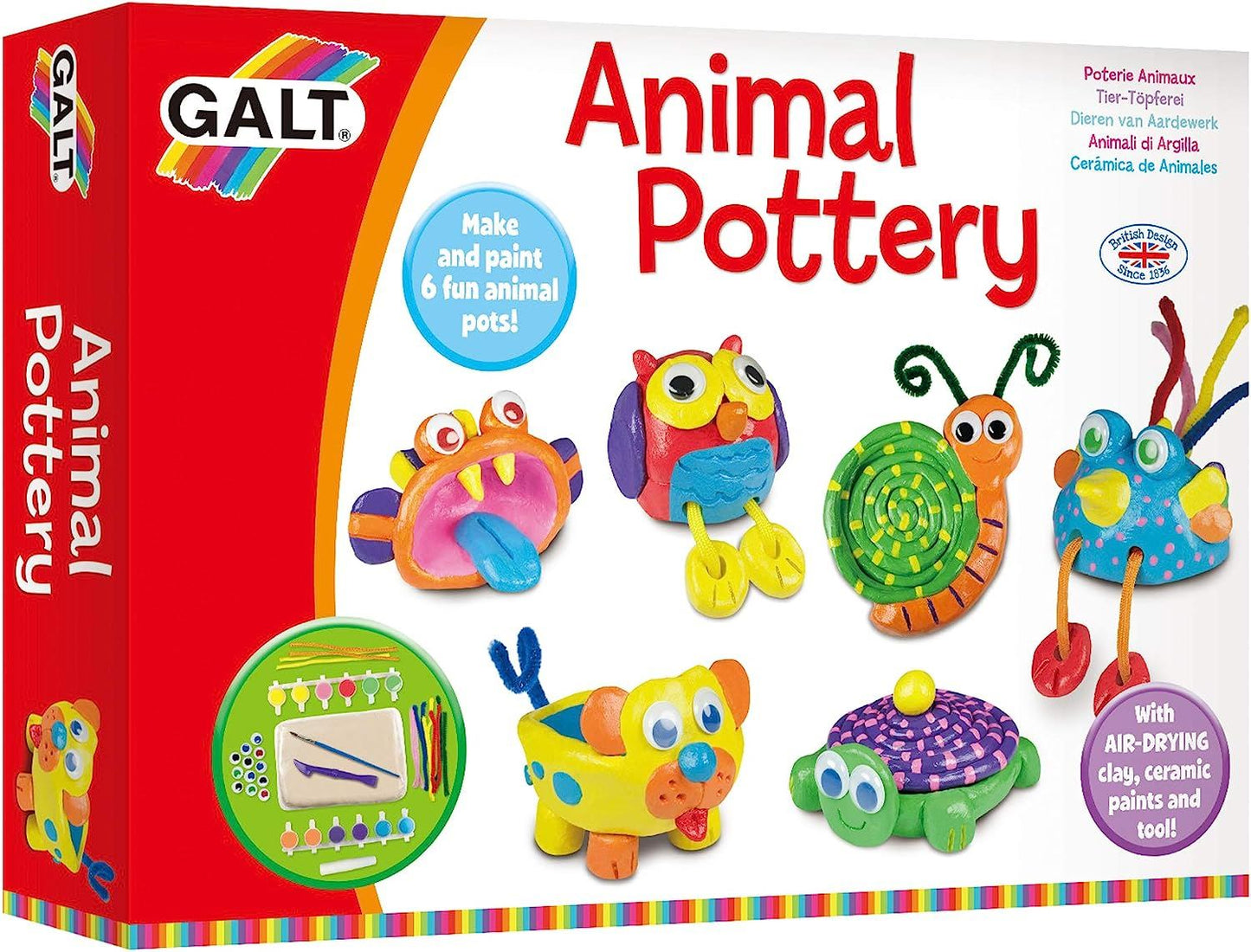 Galt Toys - Animal Pottery Creative Activity Set