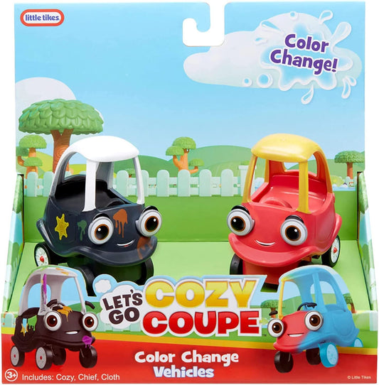 Little Tikes Let's Go Cozy Coupe 2 Pack Colour Change Vehicles