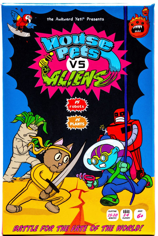 House Pets Vs Aliens By The Awkward Yeti Card Game