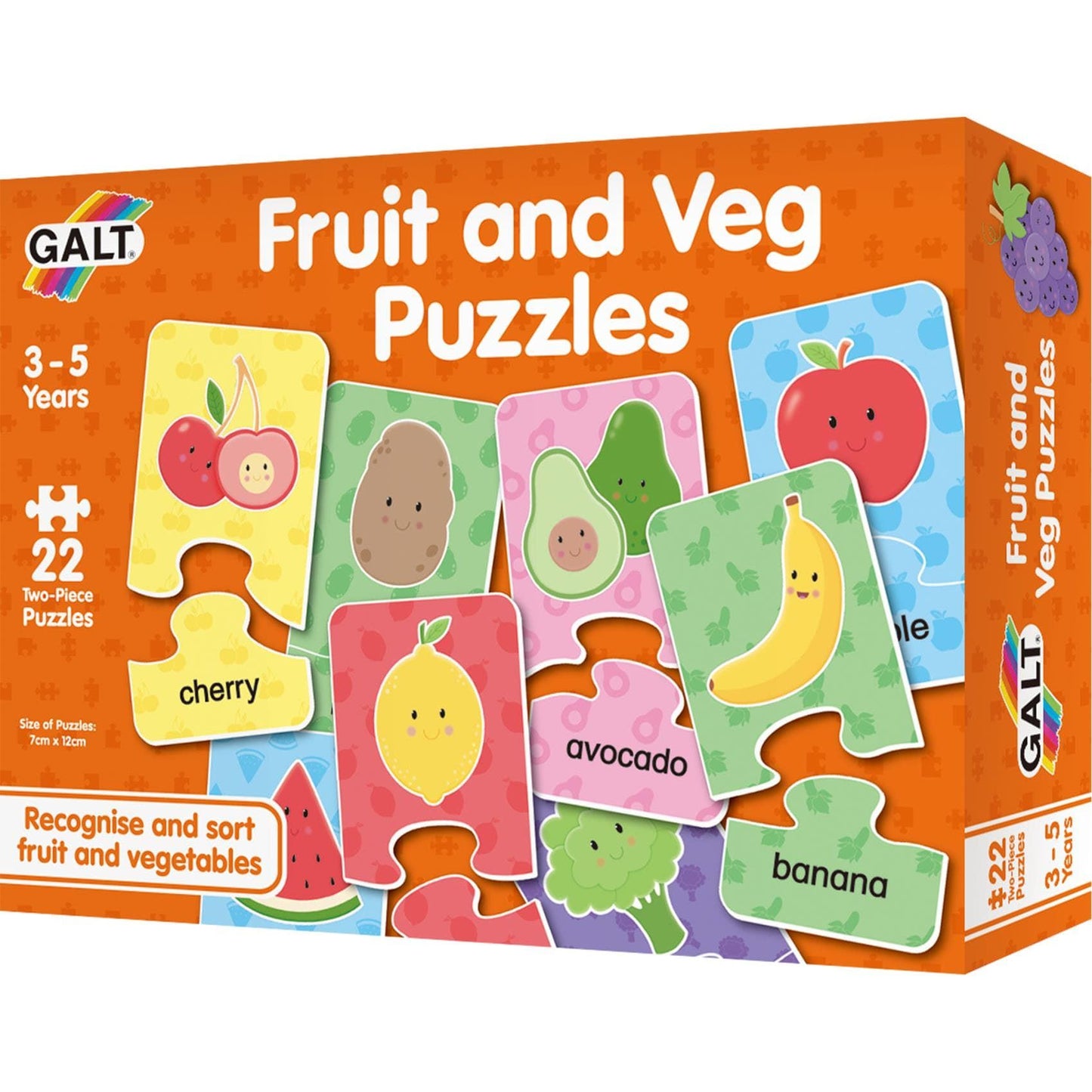 Galt Toys - Fruit and Veg Jigsaw Puzzle - 22 x 2 Pieces