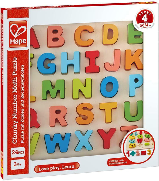Hape Chunky Alphabet Puzzle Activity Toy