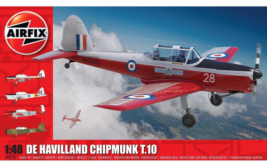Airfix de Havilland Chipmunk T.10 Series 4 Aircraft 1:48 Model Kit
