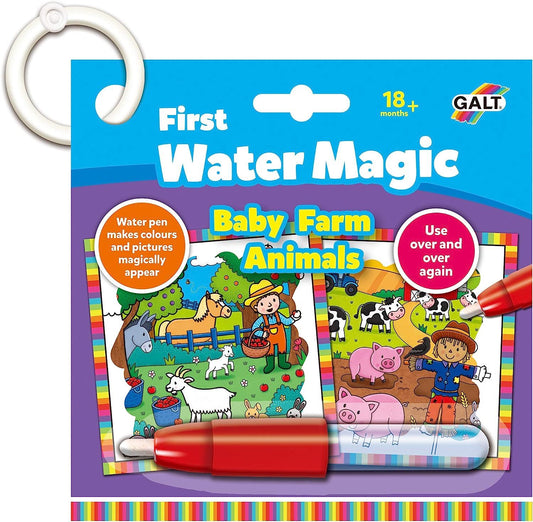 Galt Toys - First Water Magic: Baby Farm Animals Colouring Book