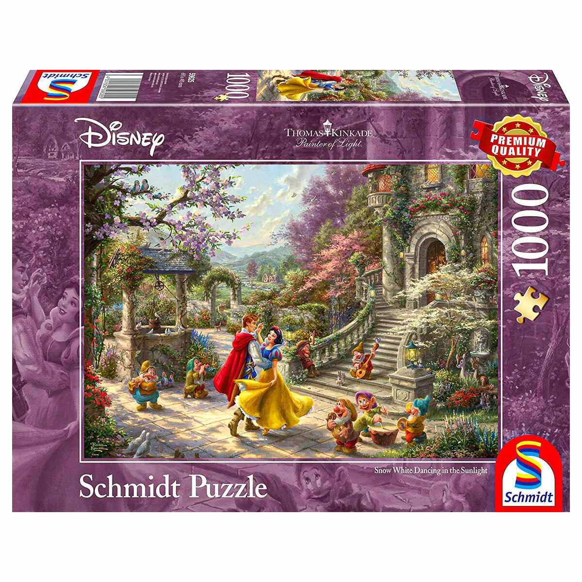Schmidt Thomas Kinkade: Disney Snow White Dancing with the Prince Jigsaw Puzzle - 1000 Pieces