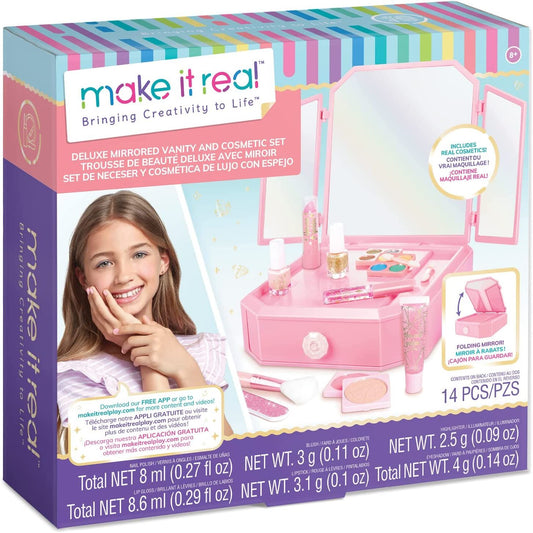 Make It Real Mirrored Vanity & Cosmetic Set