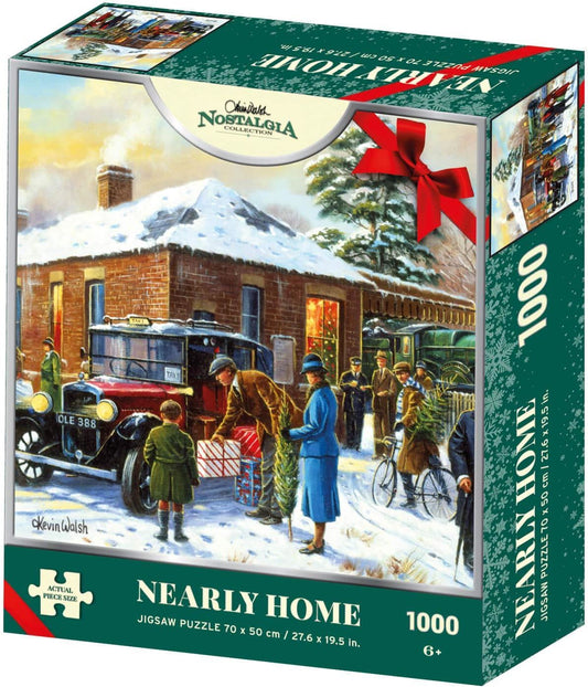 Kevin Walsh Christmas Xmas Nostalgia Nearly Home 1000 Piece Jigsaw Puzzle