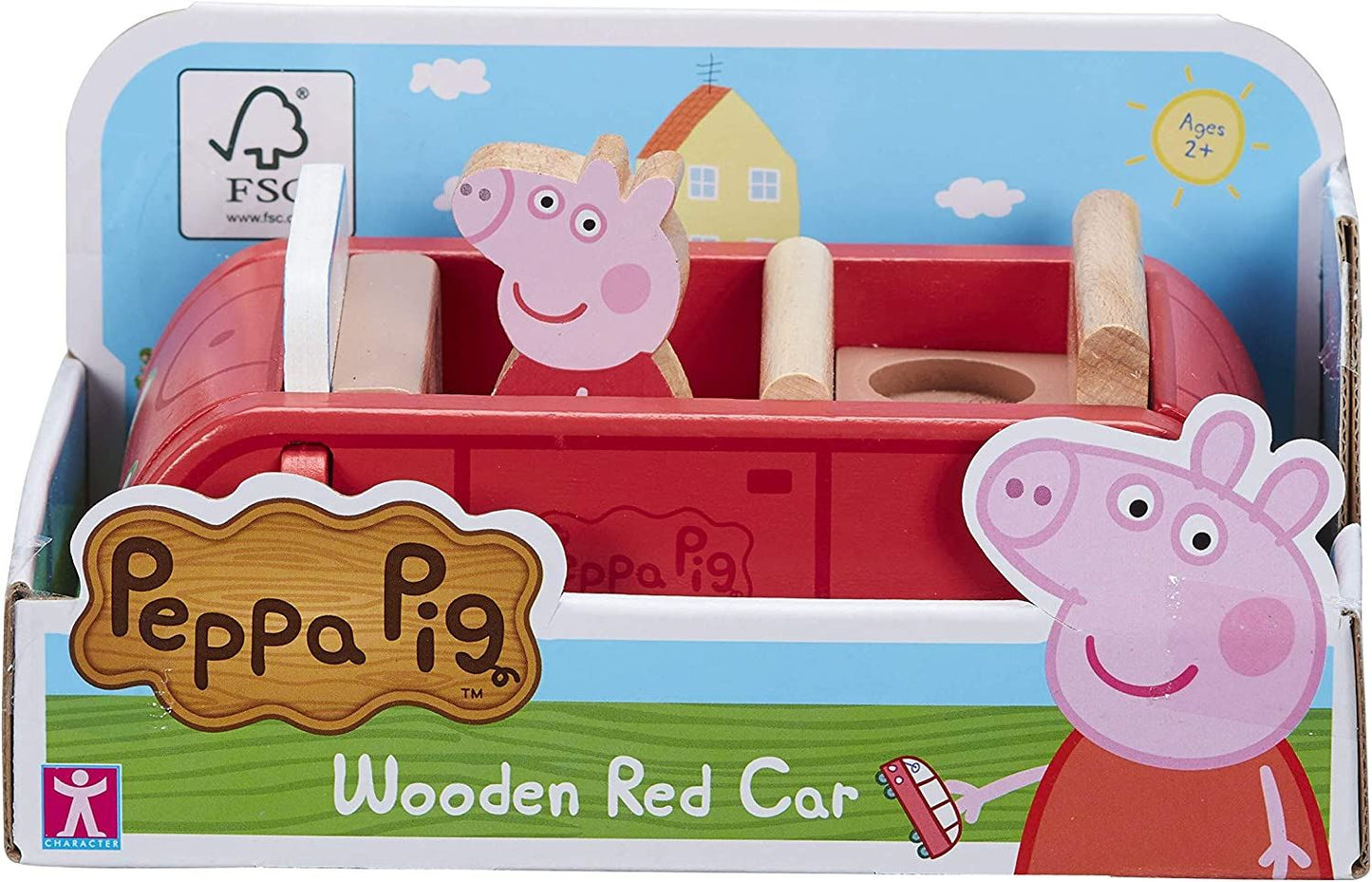 Peppa's Wood Play Family Car & Figure