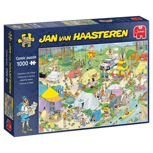 Jumbo Jan Van Haasteren Camping in the Forest Jigsaw Puzzle - 1000 Pieces