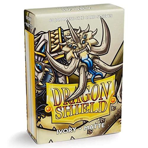 Dragon Shield Matte Ivory Japanese Size Card Sleeves - 60 Sleeves