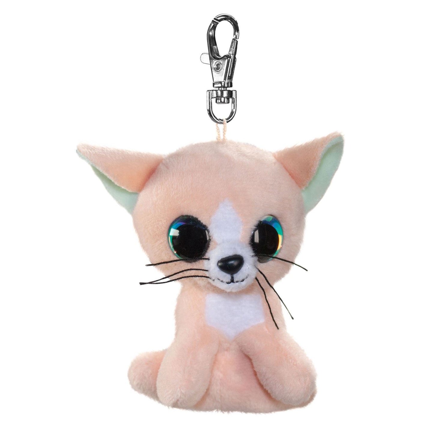 Lumo Stars Mini Keyring - Cat Peach Plush Toy