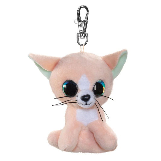 Lumo Stars Mini Keyring - Cat Peach Plush Toy