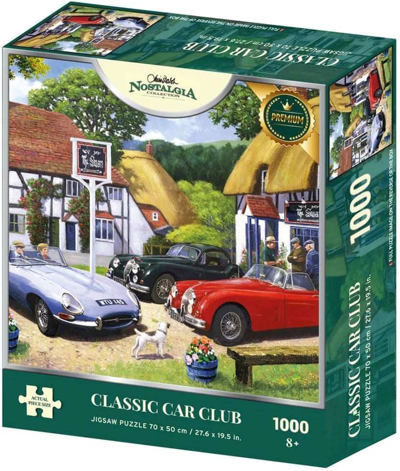 Kevin Walsh Nostalgia Collection Classic Car Club 1000 Piece Jigsaw Puzzle