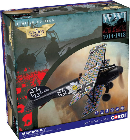 Corgi Albatros D.V 2263/17 Otto Kissemberth Jasta 23b Diecast Model
