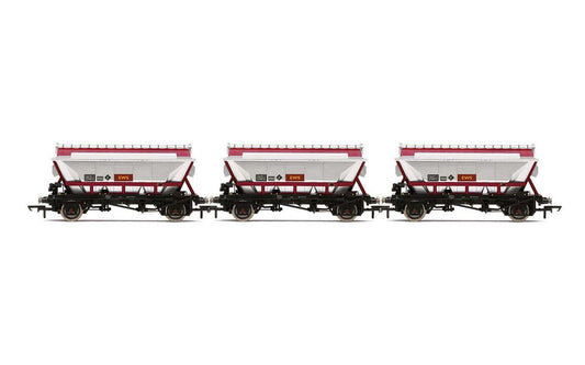 Hornby CDA Hopper Wagons, Three Pack, EWS - Era 9