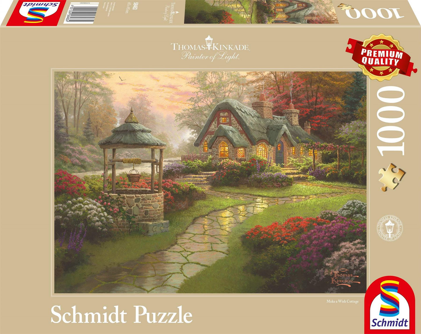 Thomas Kinkade: Make a Wish Cottage Jigsaw Puzzle - 1000 Pieces