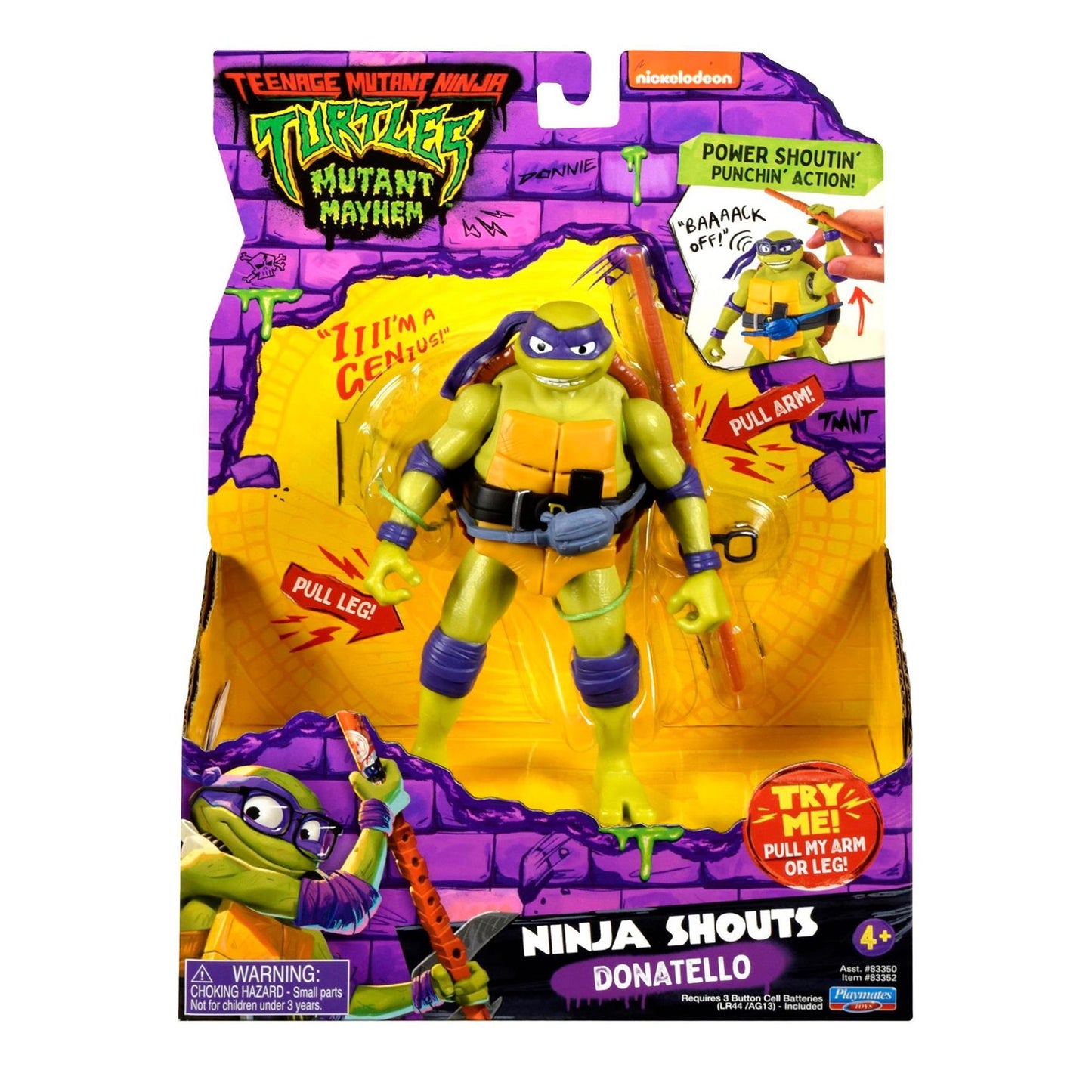 Teenage Mutant Ninja Turtles TMNT Movie Ninja Shouts Donatello