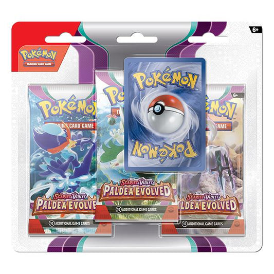 Pokemon TCG: Scarlet & Violet 2 - Paldea Evolved 3-Pack Booster - One At Random