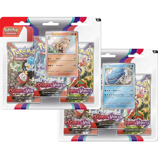 Pokemon TCG: Scarlet & Violet 3-Pack Booster - One At Random	