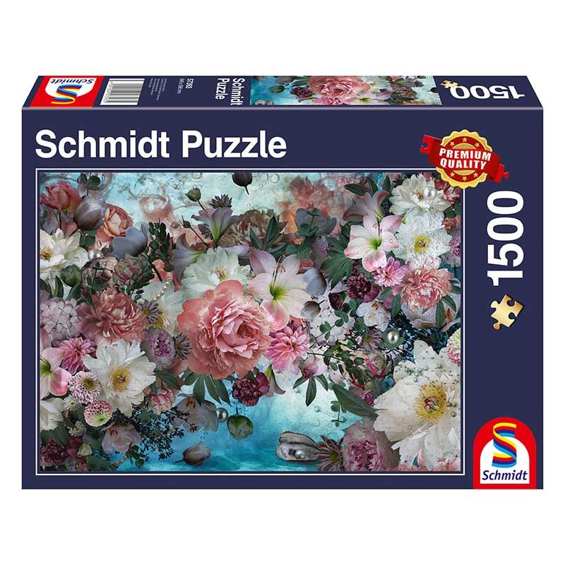 Schmidt Flowers Under Water 1500 Piece Jigsaw Puzzle