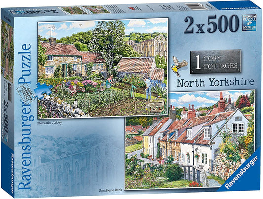 Cosy Cottages North Yorkshire Jigsaw Puzzle - 2x 500 Pieces