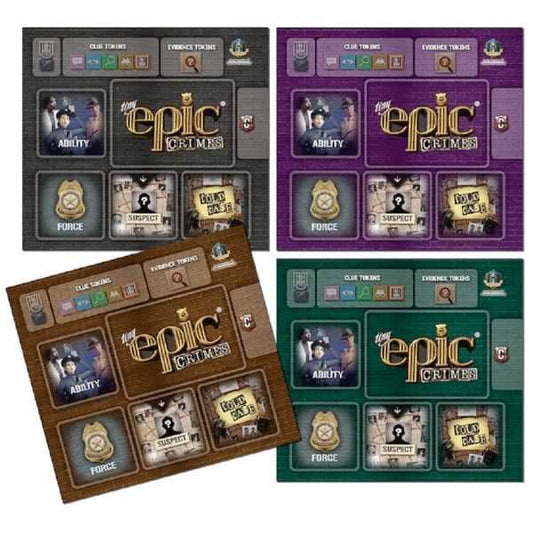 Tiny Epic Crimes 4 Pack Player Mats Retail Packed