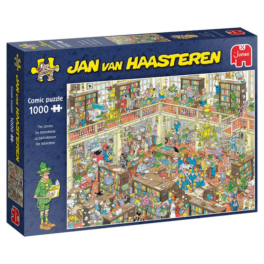 Jumbo Jan Van Haasteren The Library Jigsaw Puzzle - 1000 Pieces