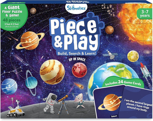 Skillmatics Piece & Play Space Floor Puzzle & Game