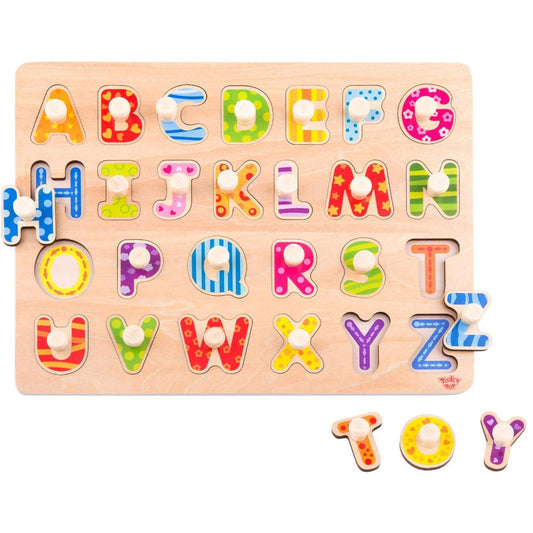Tooky Toy Wooden Alphabet Puzzle - 26 Pieces