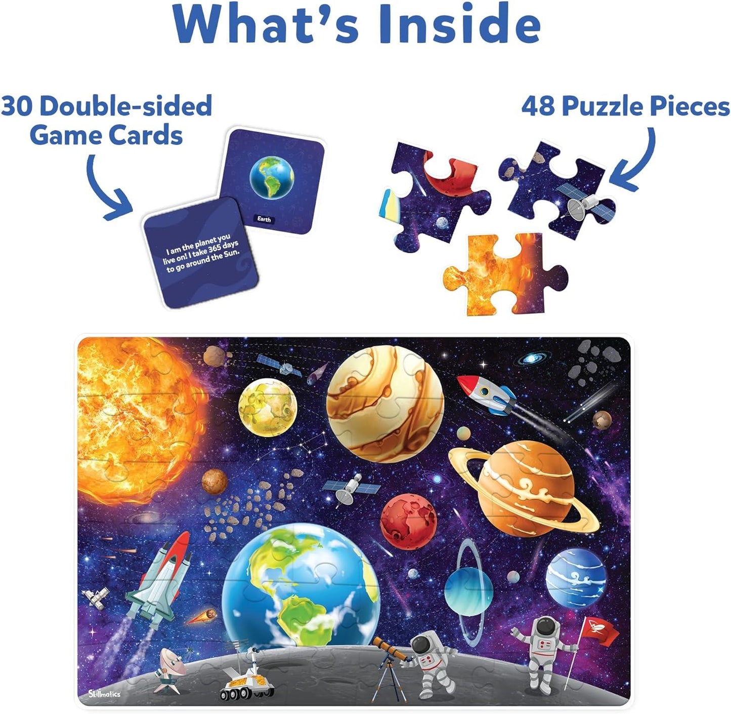 Skillmatics Piece & Play Space Floor Puzzle & Game