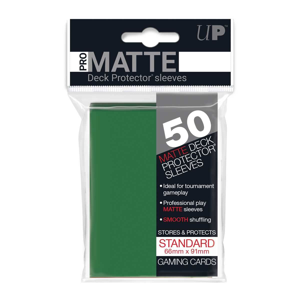 Ultra Pro Matte Standard 50 Protectors - Green